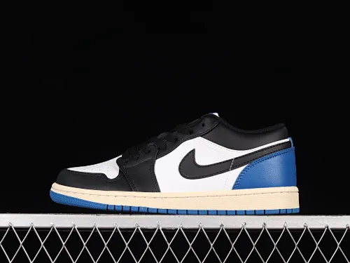 All categories Air Jordan Jordan series basketball shoes Air Jordan 1 Low Air Jordan 1 Low AJ1 Joe 1 black and blue Grimace DM7078-110